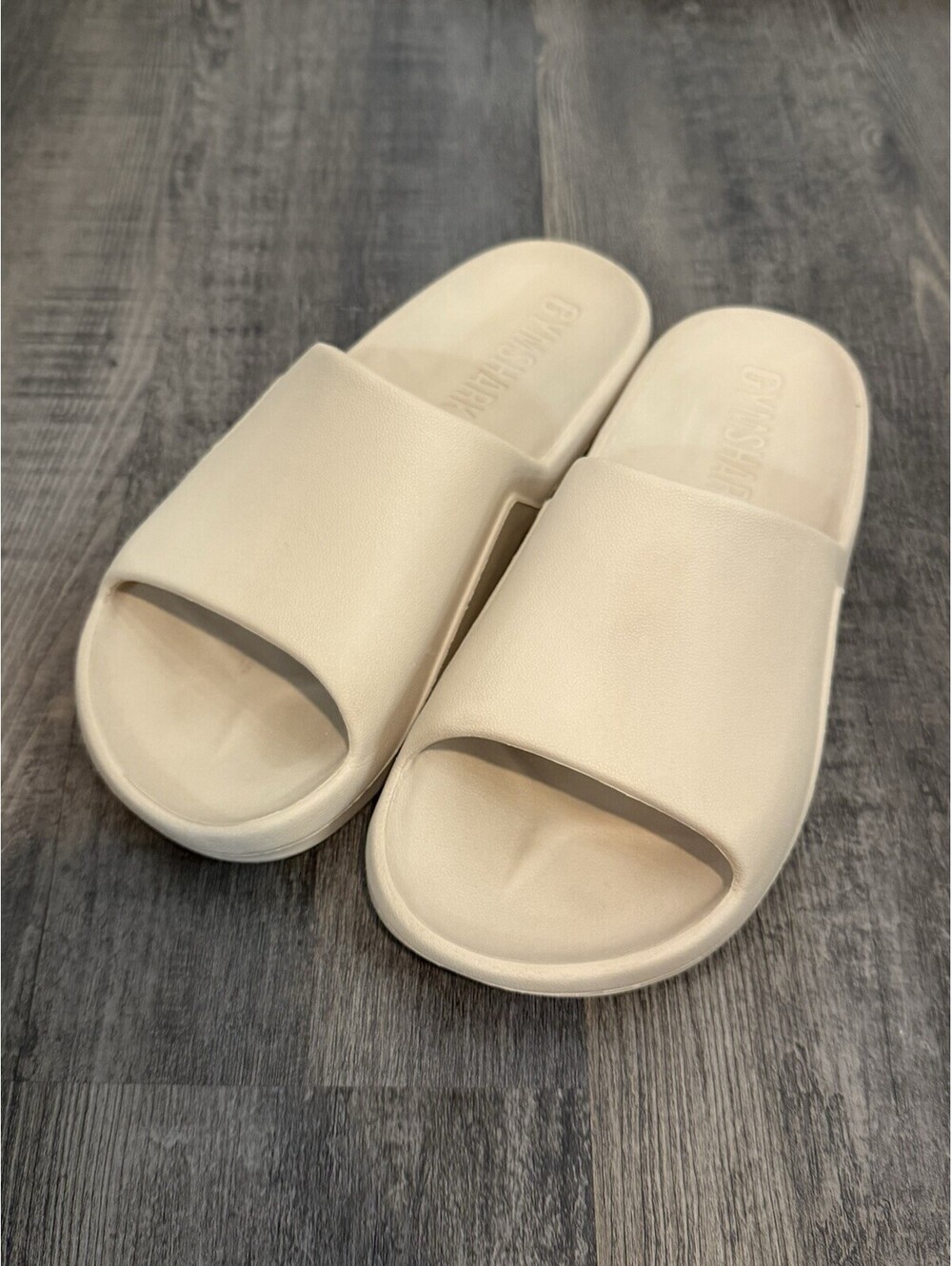 GYMSHARK UNISEX Rest Day Slides - Tan - MENS 7 WOMENS 8